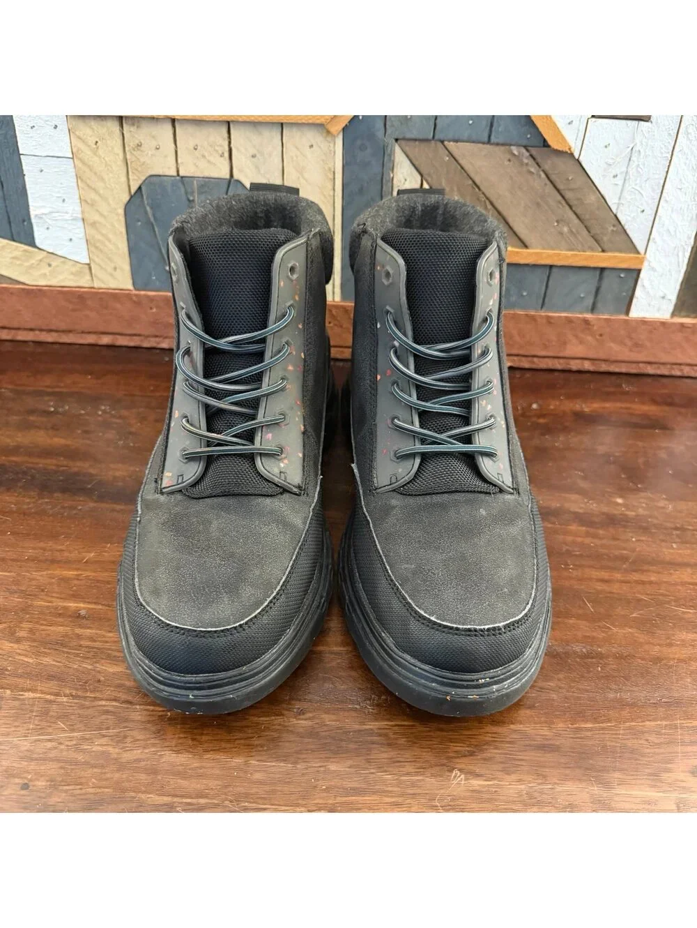 Hey Dude Duke Eco Shield Boots Black Men's Size 7